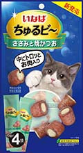 INABA CIAO - Lava Cat Treat - Chicken and Grilled Skipjack Tuna Bits - 4 X 10G - PetProject.HK