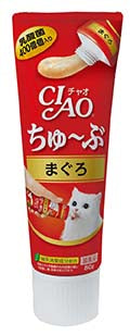 CIAO - Cat Treat Tube - Lactic Acid Bacteria - Tuna Paste - 80G (6 Packs) - PetProject.HK