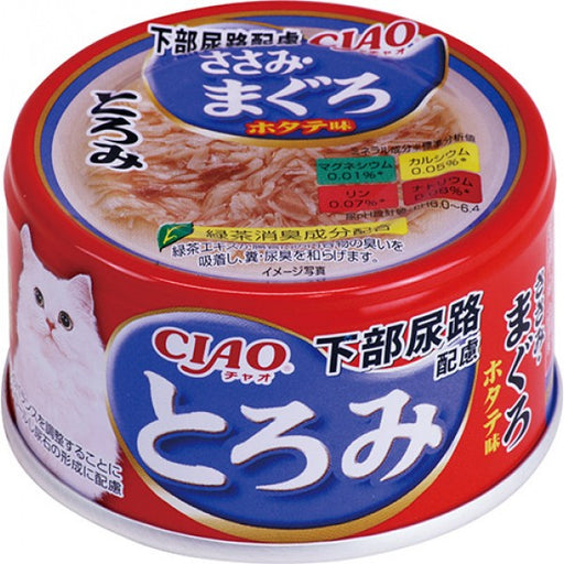 CIAO - Cat Canned Food - Urinary Care - Thick Soup - Chicken Fillet and Tuna - 80G (24 Cans) - PetProject.HK
