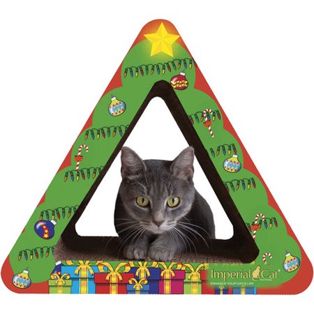 Imperial Cat - Holiday Scratchers - Small Christmas Tree (9"D x 13.75"H x 16"W) - PetProject.HK