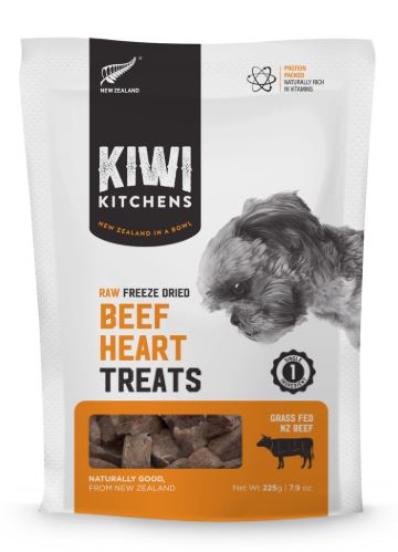 Kiwi Kitchens - Freeze-Dried Dog Treats - Beef Heart - 225G - PetProject.HK
