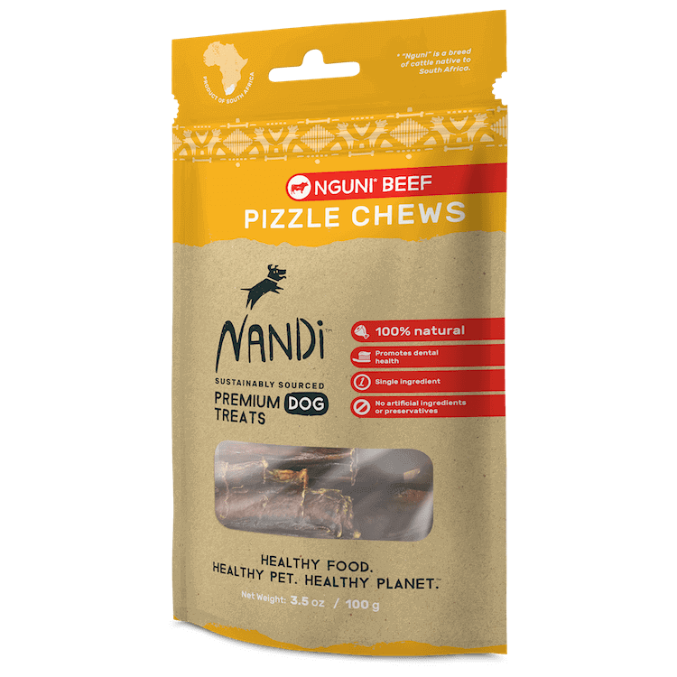 Nandi - Dog Chew Treats - Nguni Beef Pizzle - 100G - PetProject.HK