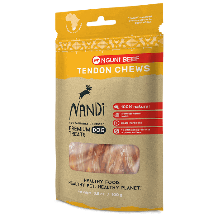 Nandi - Dog Chew Treats - Nguni Beef Tendon - 100G - PetProject.HK