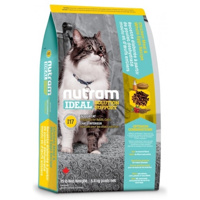 Nutram - I17 Ideal Solution Support - Indoor Shedding Cat Food - 6.8KG - PetProject.HK