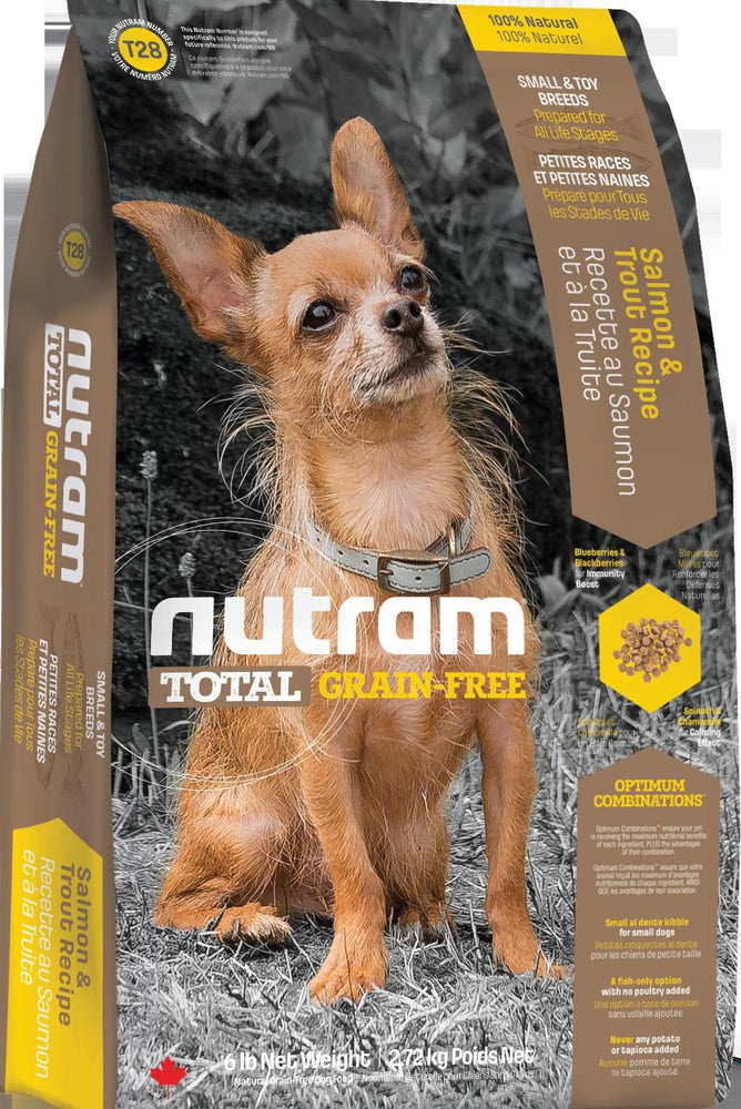 Nutram - T28 Total Grain Free Mini Dog Food - Salmon & Trout Recipe - 6.8KG - PetProject.HK