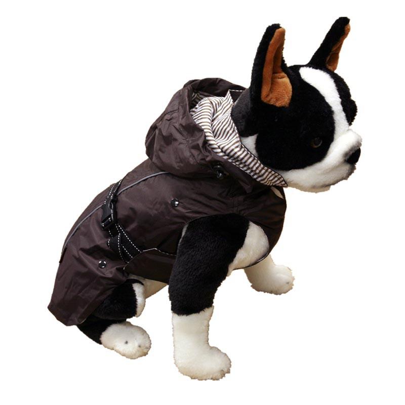 One for Pets - All-Weather Dog Coat with Removable Fleece - Brown - 12" - PetProject.HK