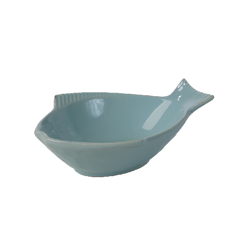 One for Pets - Fish Shaped Bowl - Sky Blue - 5.5" - PetProject.HK