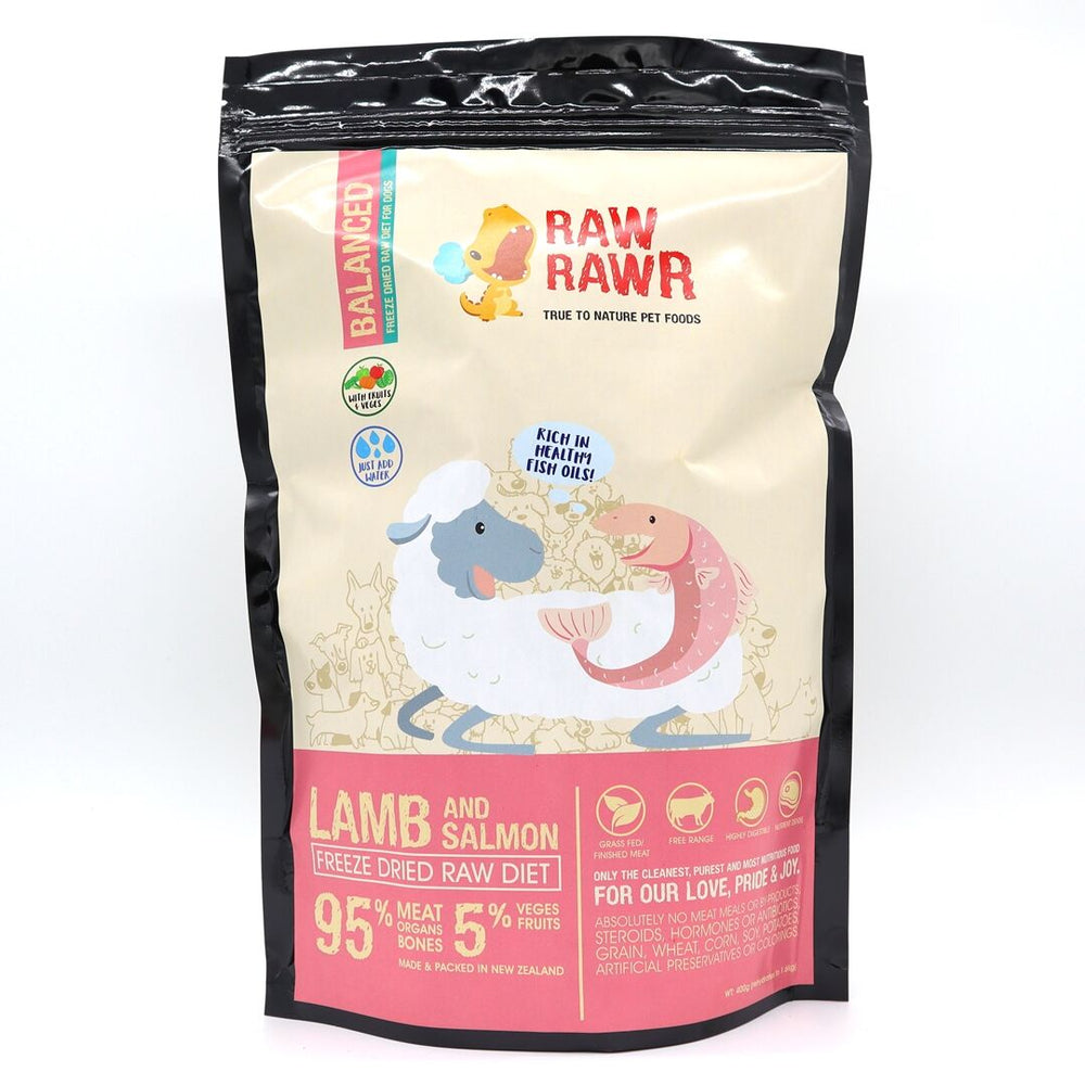 Raw Rawr - Freeze Dried Dog Food - Lamb & Salmon - 1.2KG - PetProject.HK