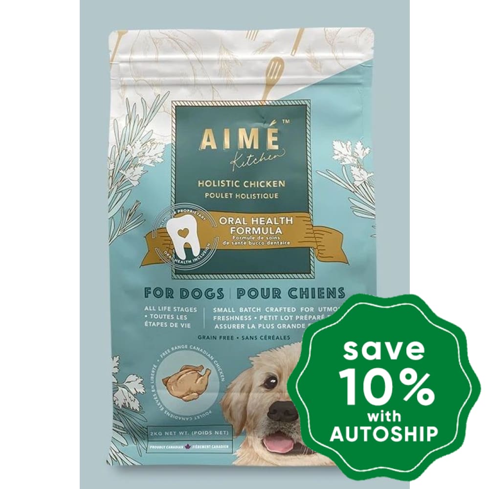 Aime Kitchen - Classic Kibbles Oral Health Dry Dog Food Holistic Chicken 2Kg Dogs