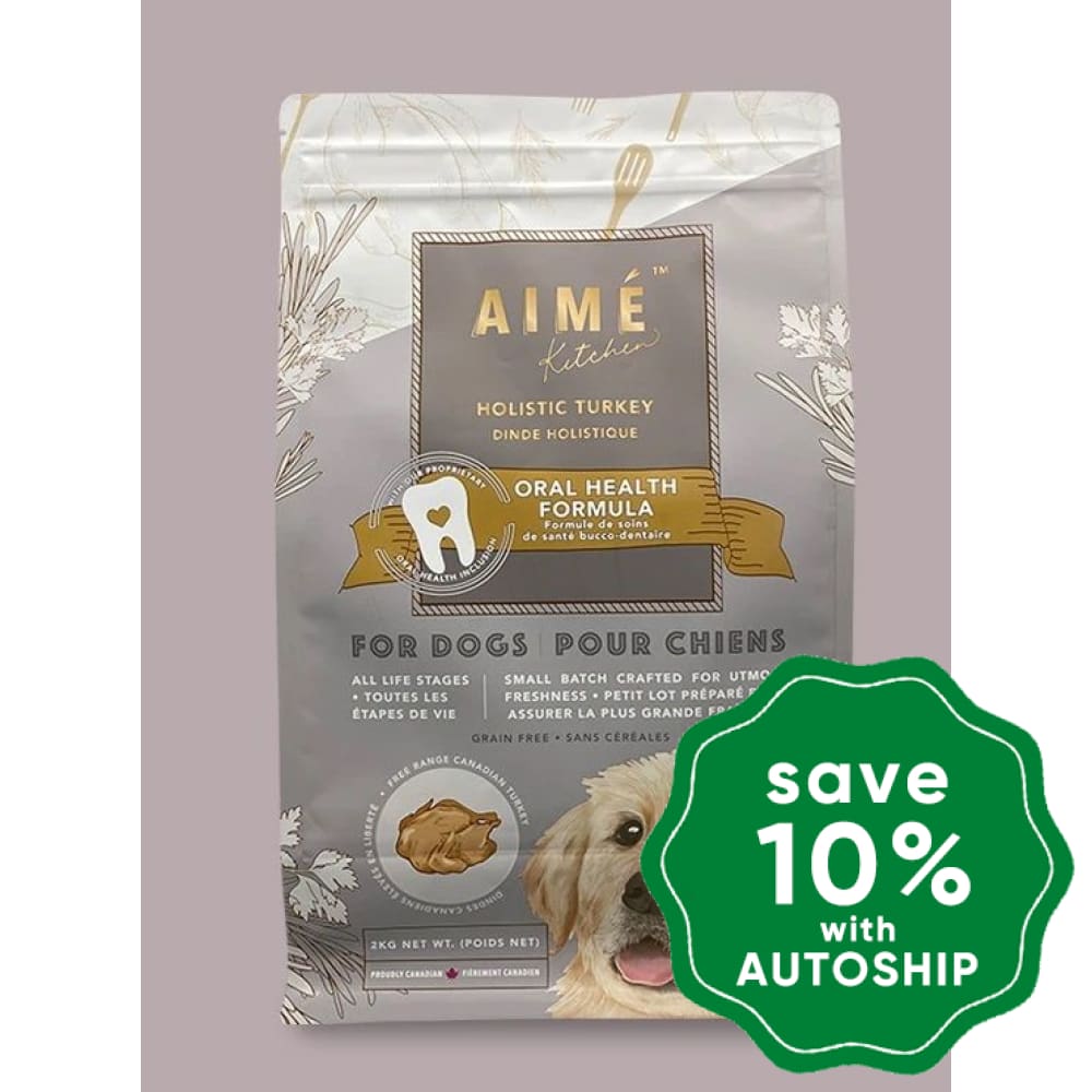 Aime Kitchen - Classic Kibbles Oral Health Dry Dog Food Holistic Turkey 2Kg Dogs
