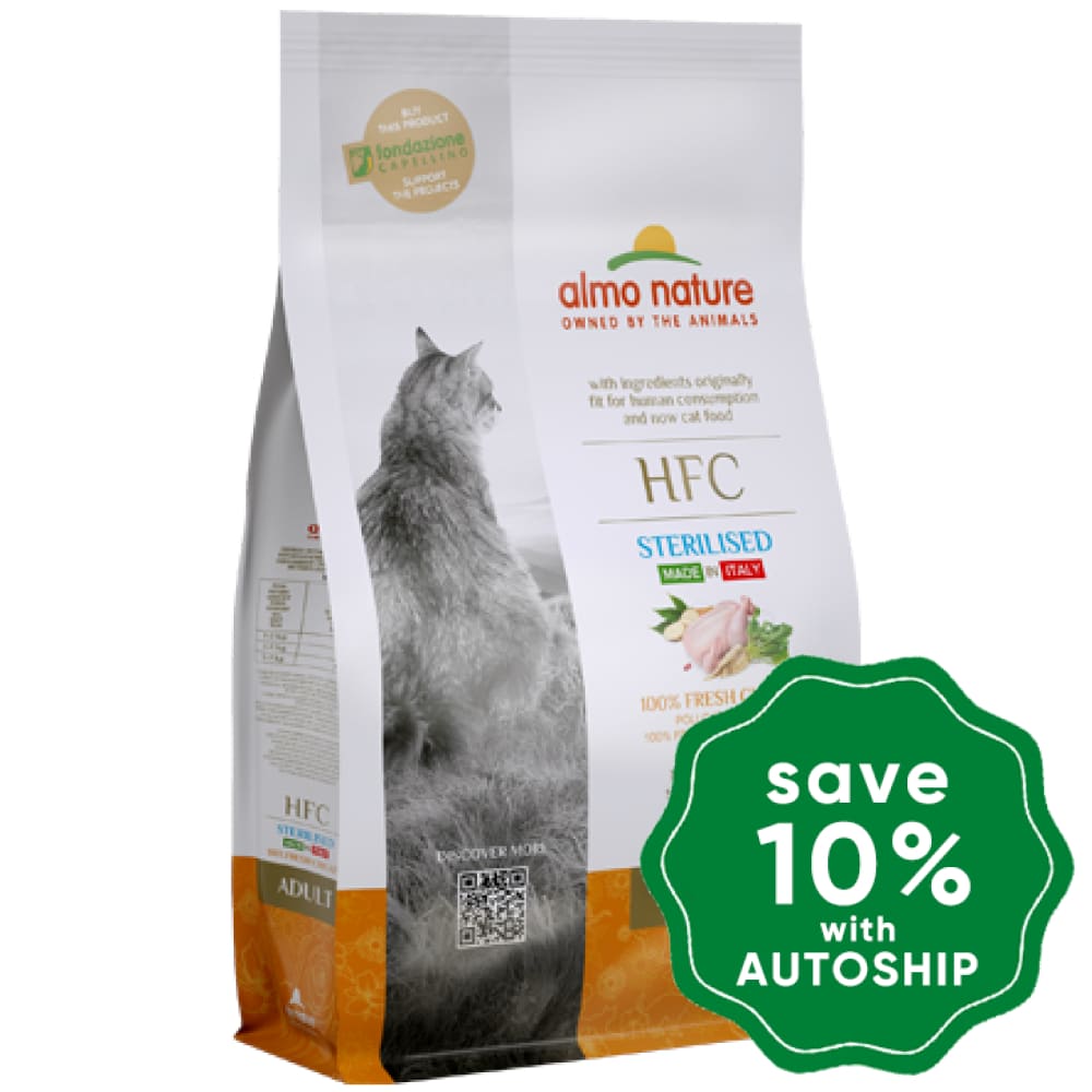 Almo Nature - Dry Food For Cats Hfc Natural Adult Sterilised Fresh Chicken 1.2Kg
