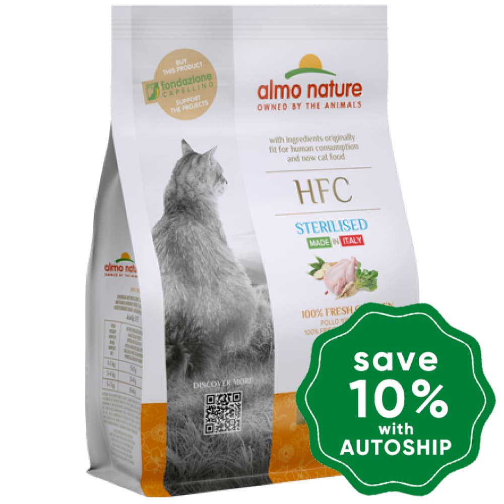 Almo Nature - Dry Food For Cats Hfc Natural Adult Sterilised Fresh Chicken 300G