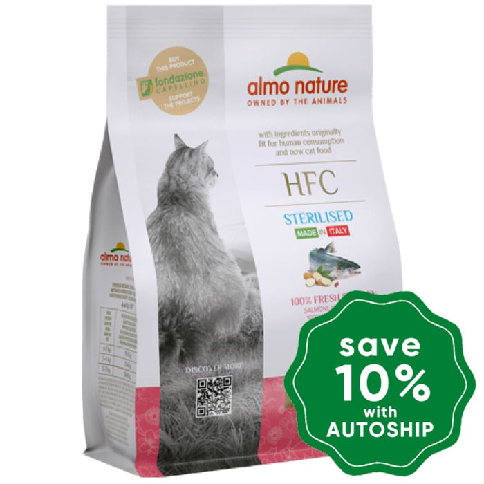 Almo Nature - Dry Food For Cats Hfc Natural Adult Sterilised Fresh Salmon 300G