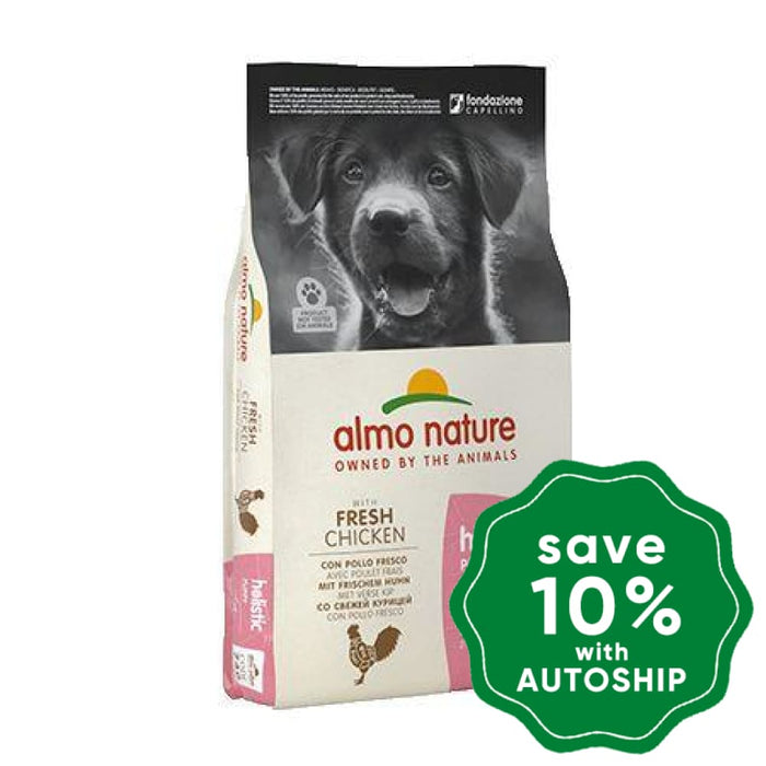 Almo Nature - Dry Food For Medium Puppies Holistic Chicken 12Kg Dogs