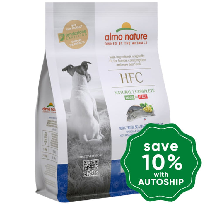 Almo Nature - Dry Food For Small Dogs Hfc Natural Longevity Fresh Sea Bass & Bream 300G