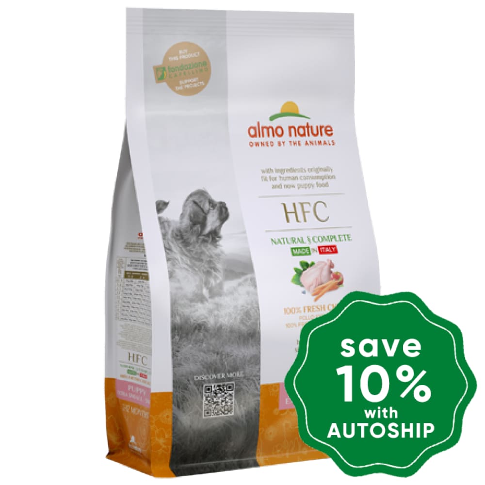 Almo Nature - Dry Food For Small Dogs Hfc Natural Puppy Fresh Chicken 1.2Kg (Min. 4 Packs)