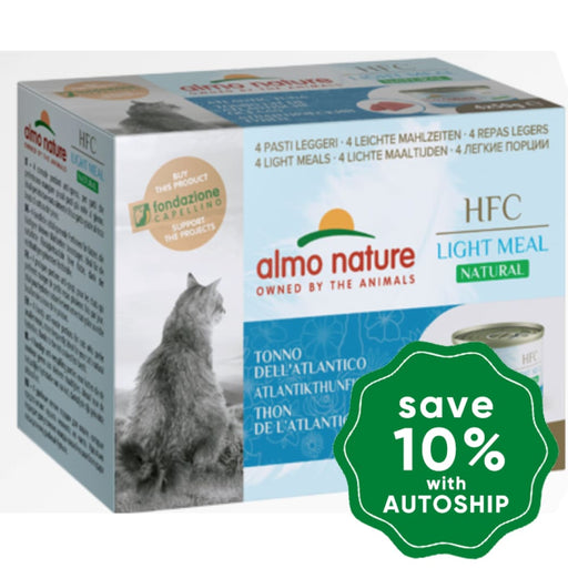 Almo Nature - Wet Cat Food Hfc Natural Light Meal Atlantic Ocean Tuna 50G (Min. 12 Cans) Cats