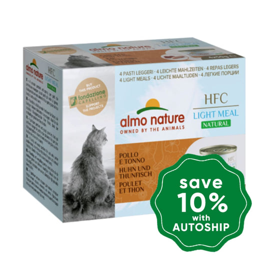 Almo Nature - Wet Cat Food Hfc Natural Light Meal Tuna & Chicken 50G (Min. 12 Cans) Cats