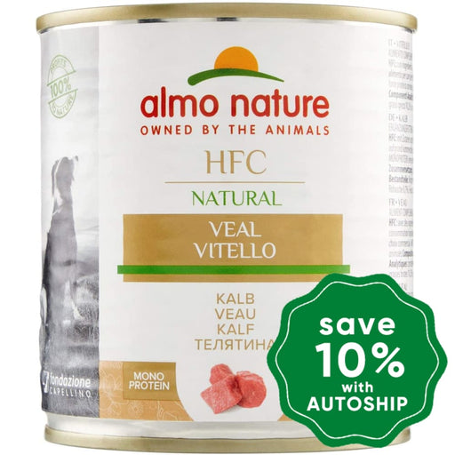 Almo Nature - Wet Dog Food Hfc Natural Veal 290G (Min. 12 Cans) Dogs
