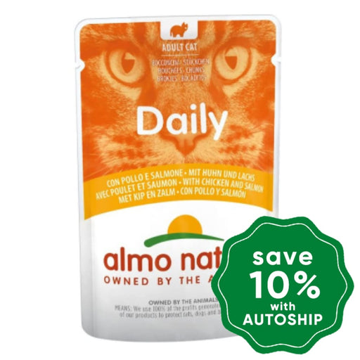 Almo Nature - Wet Food For Cats Daily Menu Chicken & Salmon 70G (Min. 30 Pouches)