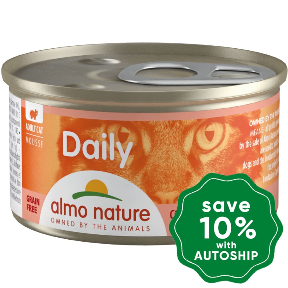 Almo Nature - Wet Food For Cats Daily Menu Salmon Mousse 85G (Min. 24 Cans)