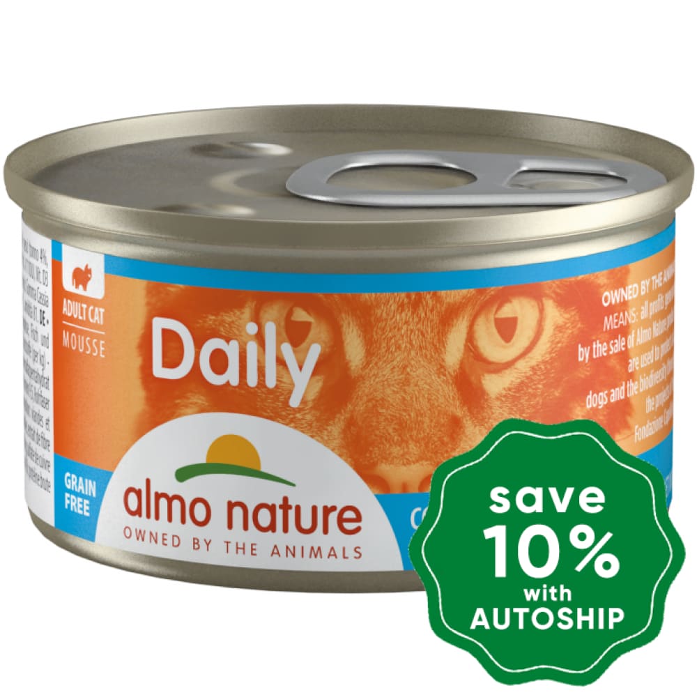Almo Nature - Wet Food For Cats Daily Menu Tuna & Cod Mousse 85G (Min. 24 Cans)