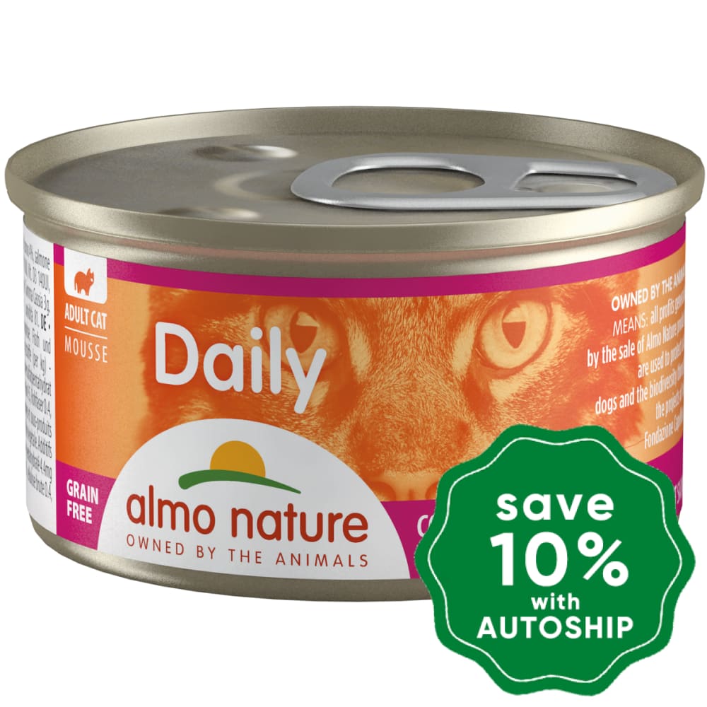 Almo Nature - Wet Food For Cats Daily Menu Tuna & Salmon Mousse 85G (Min. 24 Cans)