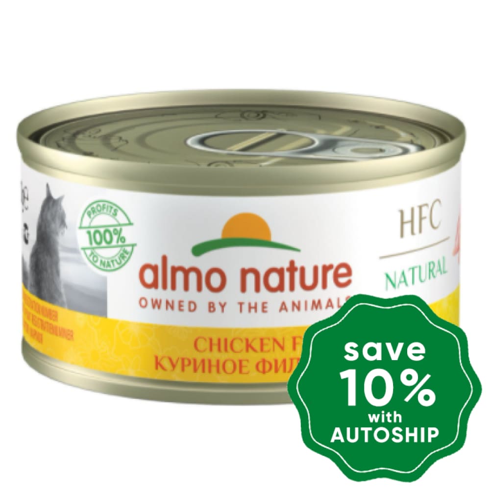 Almo Nature - Wet Food For Cats Hfc Natural Chicken Fillet 70G (Min. 4 Cans)