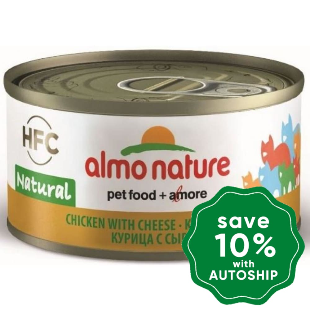 Almo Nature - HFC Natural Canned Cat Food - Chicken & Cheese - 70G (min. 4 Cans) - PetProject.HK