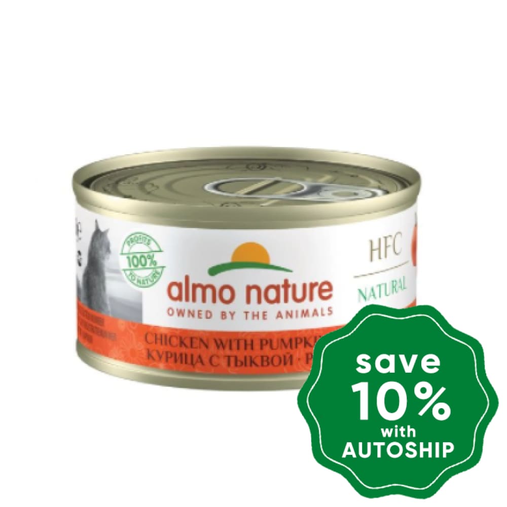 Almo Nature - Wet Food For Cats Hfc Natural Chicken With Pumpkin 70G (Min. 4 Cans)