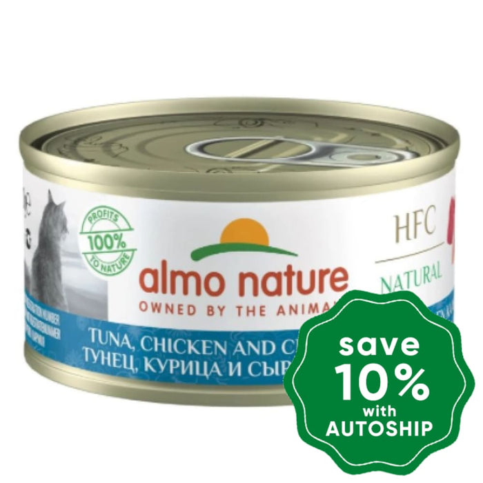 Almo Nature - Wet Food For Cats Hfc Natural Cuisine Tuna Chicken & Cheese 70G (Min. 4 Cans)