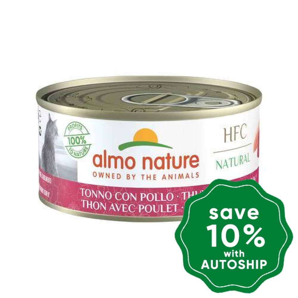 Almo Nature - Wet Food For Cats Hfc Natural Tuna & Chicken 150G (Min. 24 Cans)