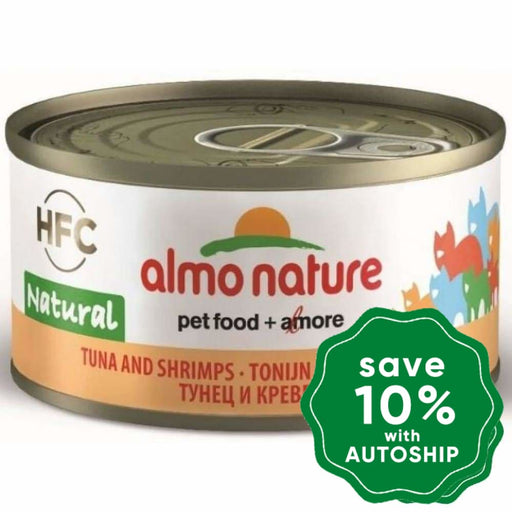 Almo Nature - Wet Food For Cats Hfc Natural Tuna & Shrimps 150G (Min. 24 Cans)