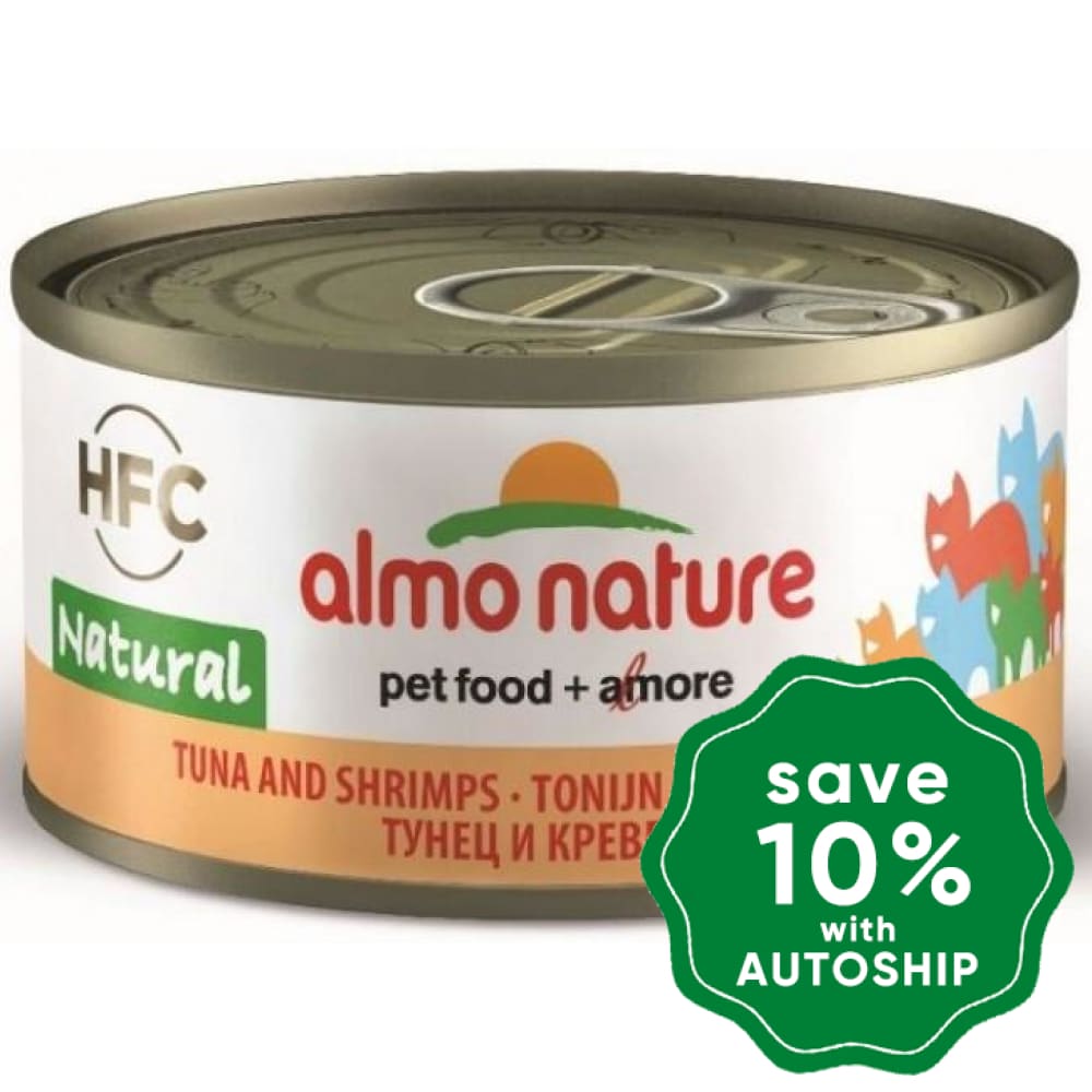 Almo Nature - HFC Natural Canned Cat Food - Tuna & Shrimps - 70G (min. 4 Cans) - PetProject.HK