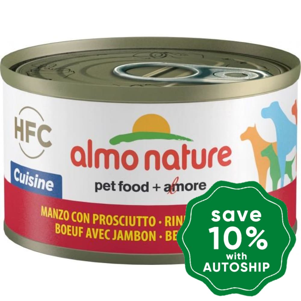 Almo Nature - HFC Cuisine Canned Dog Food - Beef & Ham - 95G (min. 4 Cans) - PetProject.HK