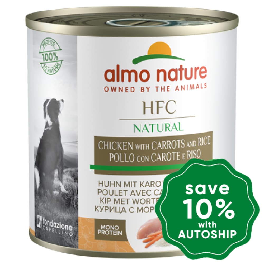 Almo Nature - Wet Food For Dogs Hfc Natural Cuisine Chicken With Carrots & Rice 280G (Min. 12 Cans)