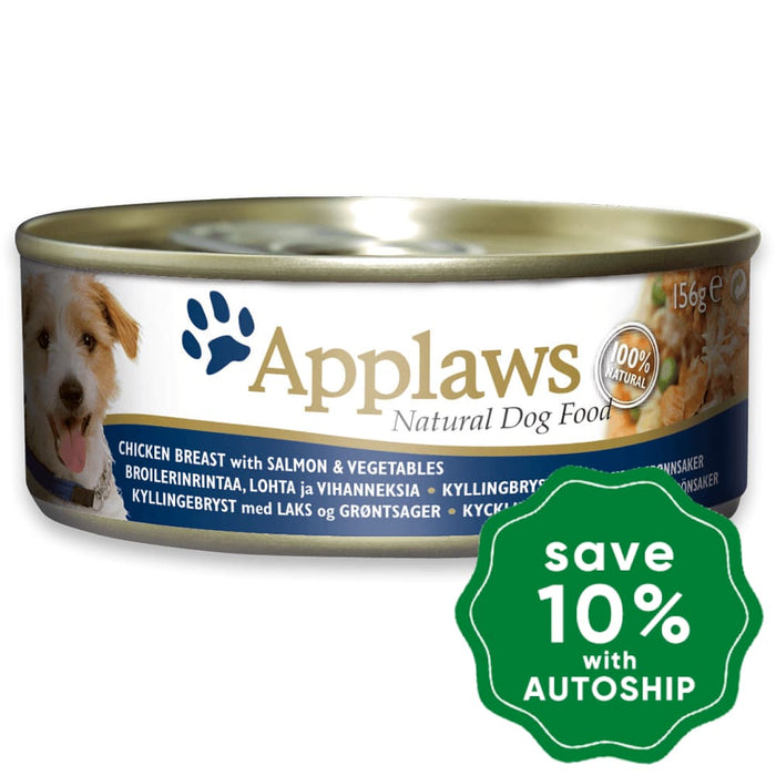 Applaws - Chicken Breast with Salmon and Vegetables Canned Dog Food - 156G (4 Cans) - PetProject.HK
