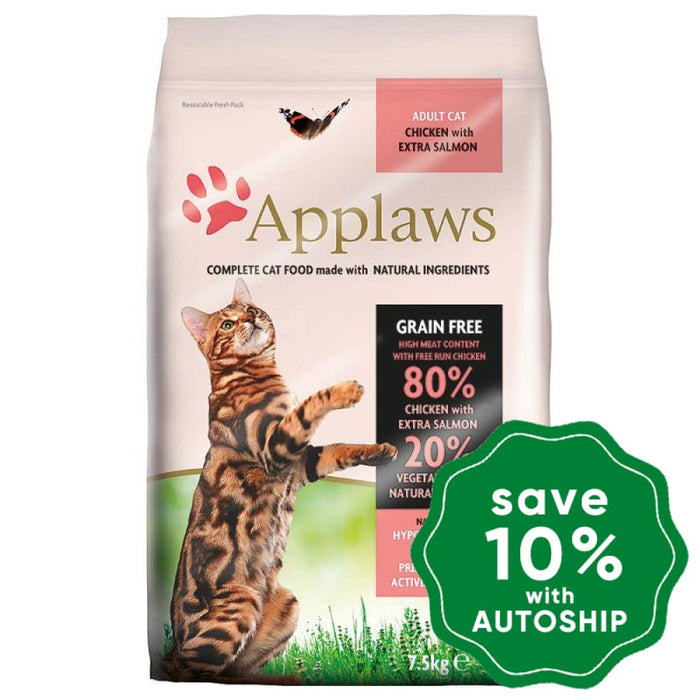 Applaws - Chicken with Salmon Dry Adult Cat Food - 7.5KG - PetProject.HK