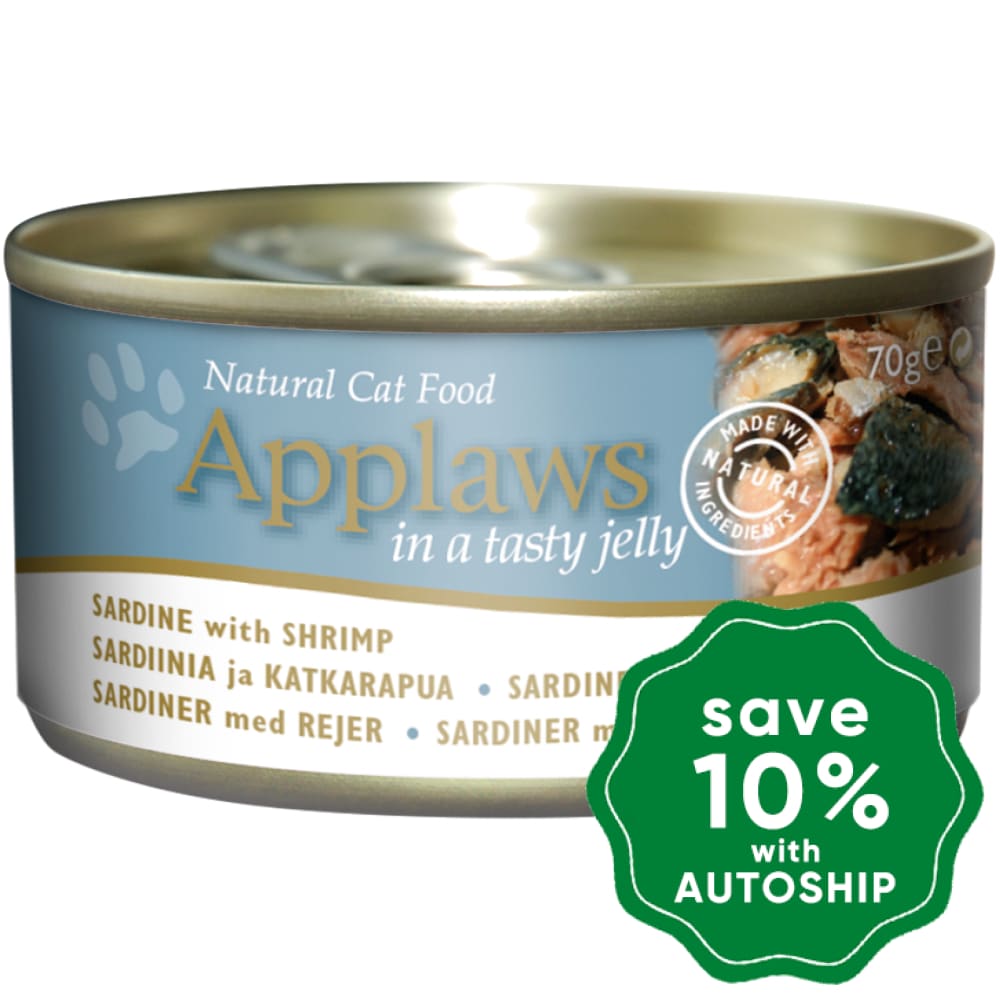 Applaws - Sardine with Shrimp in Jelly Canned Cat food - 70G (4 Cans) - PetProject.HK