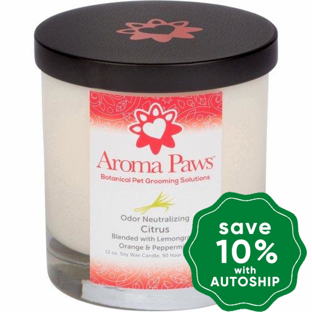 Aroma Paws - Odor Neutralizing Candle - Citrus - 12OZ - PetProject.HK