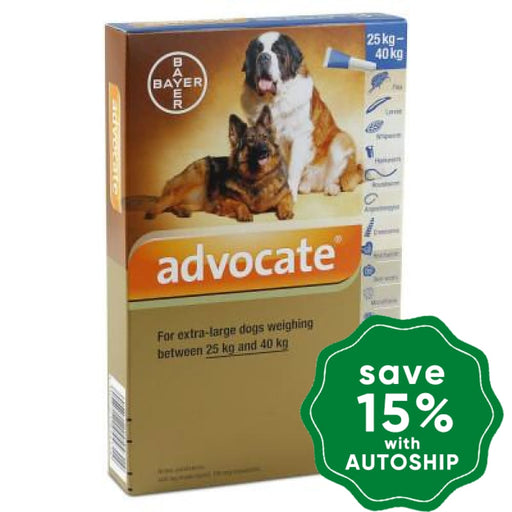Bayer - Advocate for Dogs 25-40 kg - 3 Tubes - PetProject.HK