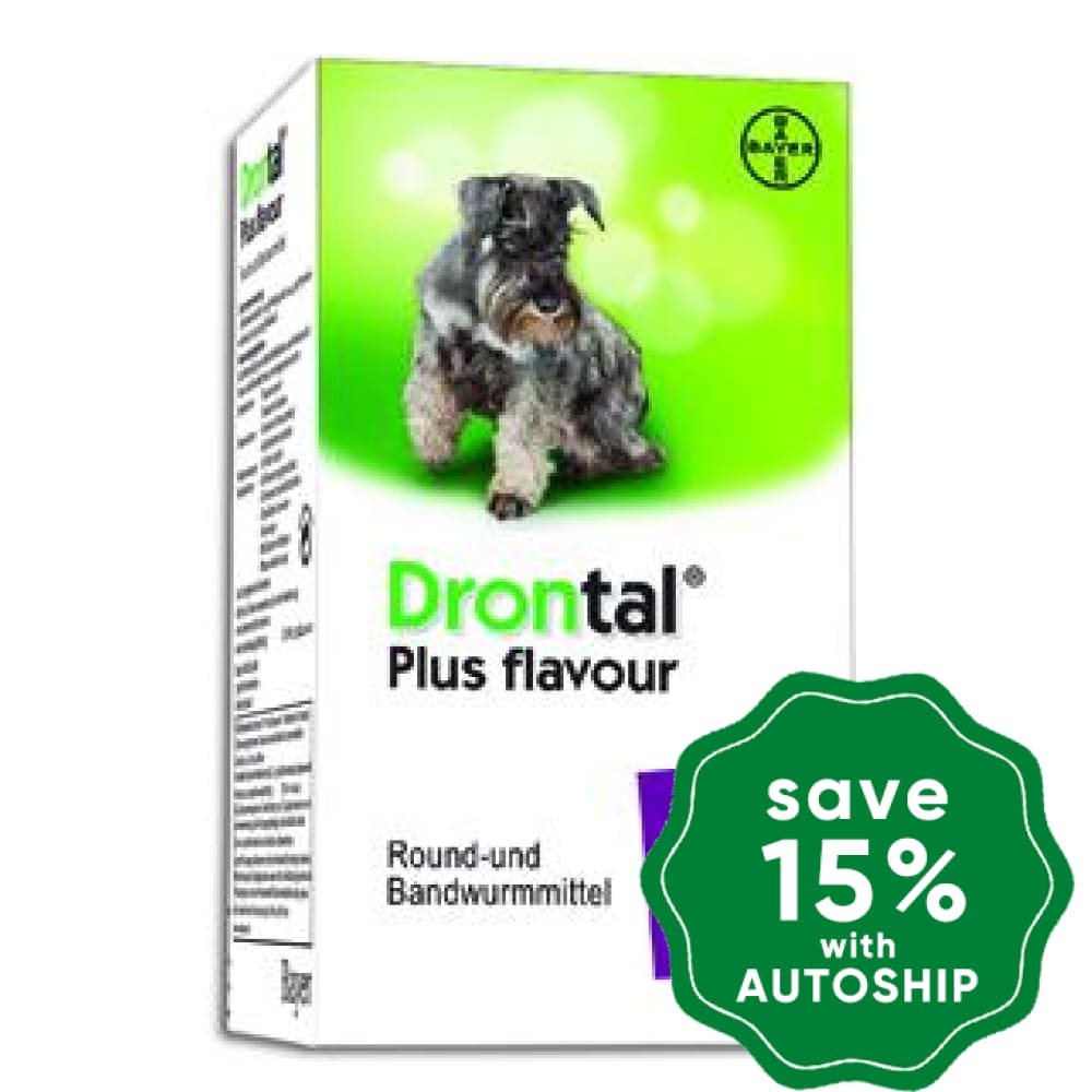 Bayer - Drontal Allwormer for Dogs - 1 Box x 8 Tabs (Min. 3 Boxes)