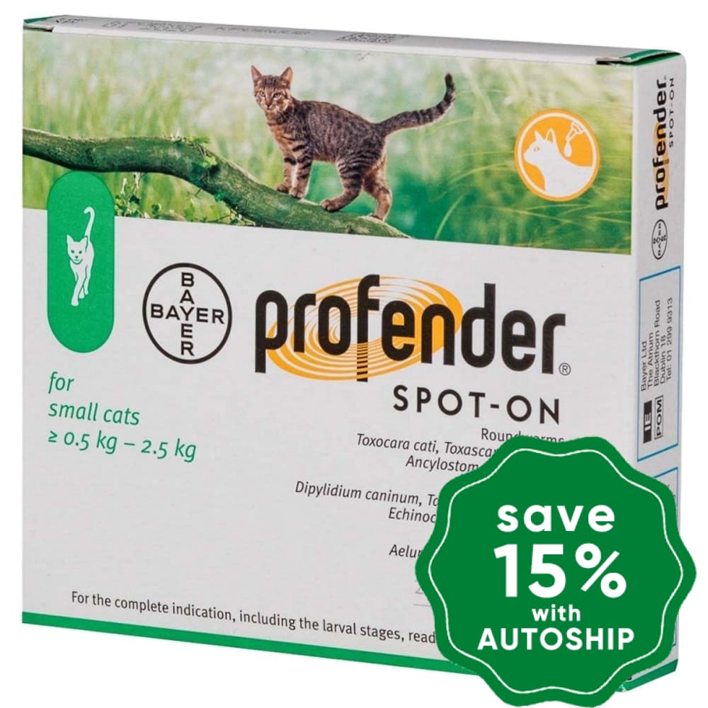 Bayer - Profender Spot-On - for Cats 0.5-2.5 kg - 2 Pipes - PetProject.HK