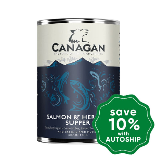 Canagan - Grain Free Canned Adult Dog Food - Salmon & Herring - 400G (3 Cans) - PetProject.HK