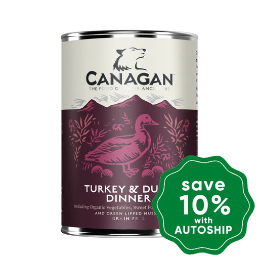 Canagan - Grain Free Canned Adult Dog Food - Turkey & Duck Dinner - 400G (3 Cans) - PetProject.HK