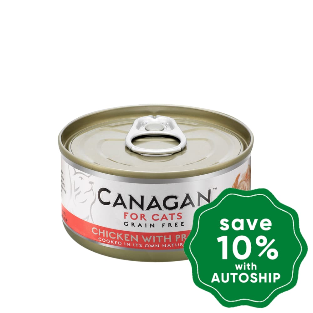 Canagan - Grain Free Canned Cat Food - Chicken with Prawns for Cats - 75G (3 Cans) - PetProject.HK