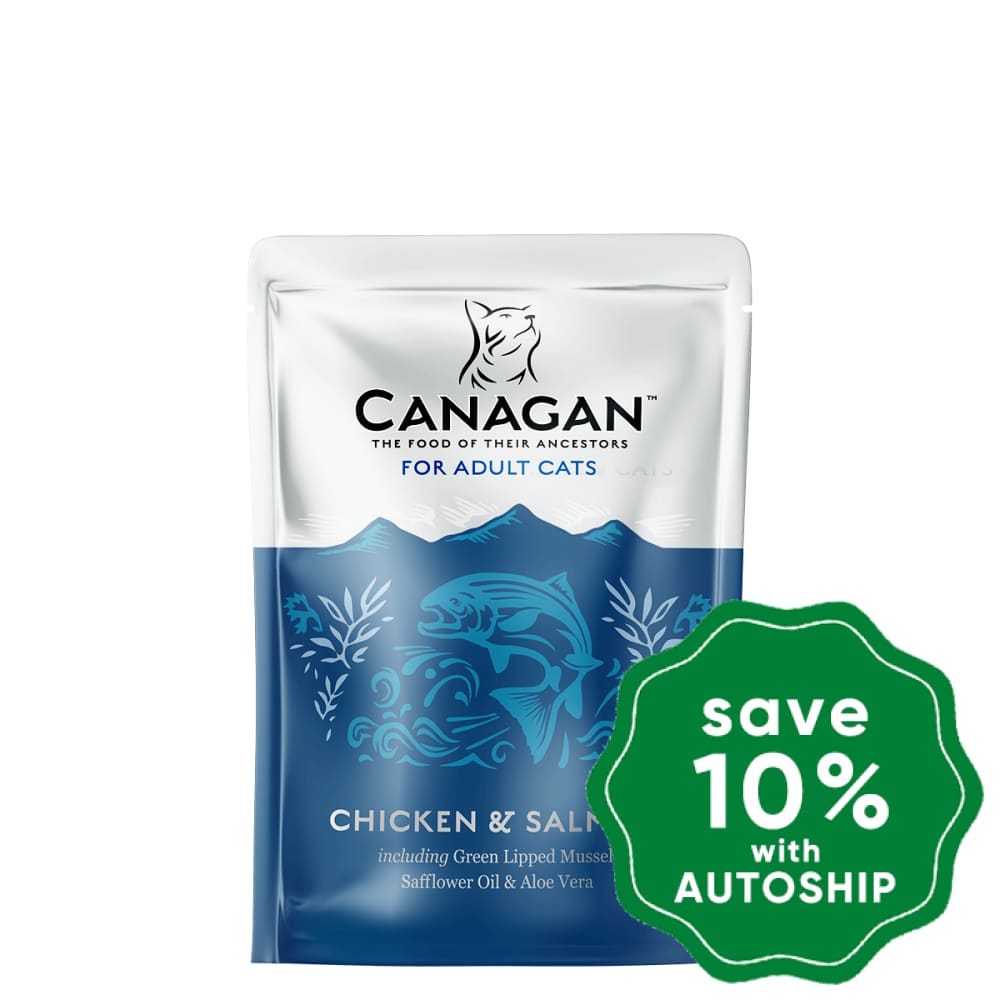 Canagan -  Grain Free Chicken & Salmon Cat Pouch - 85G (8 pouches) - PetProject.HK