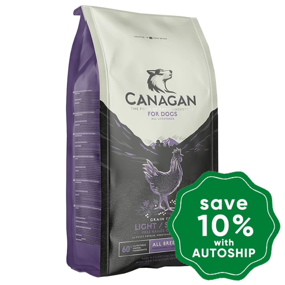Canagan - Grain Free Dry Dog Food - Light/Senior Free-Run Chicken - 12KG - PetProject.HK