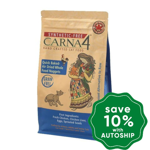 Carna4 - Dry Food For Cats Grain Free Air-Dried Chicken Recipe 2Lb