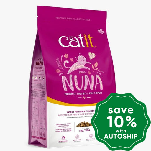 Catit Nuna - Dry Cat Food Insect Protein & Chicken Recipe 2.27Kg Cats